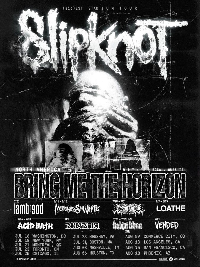 Slipknot Announce Summer 2027 Stadium Tour Across Three Continents