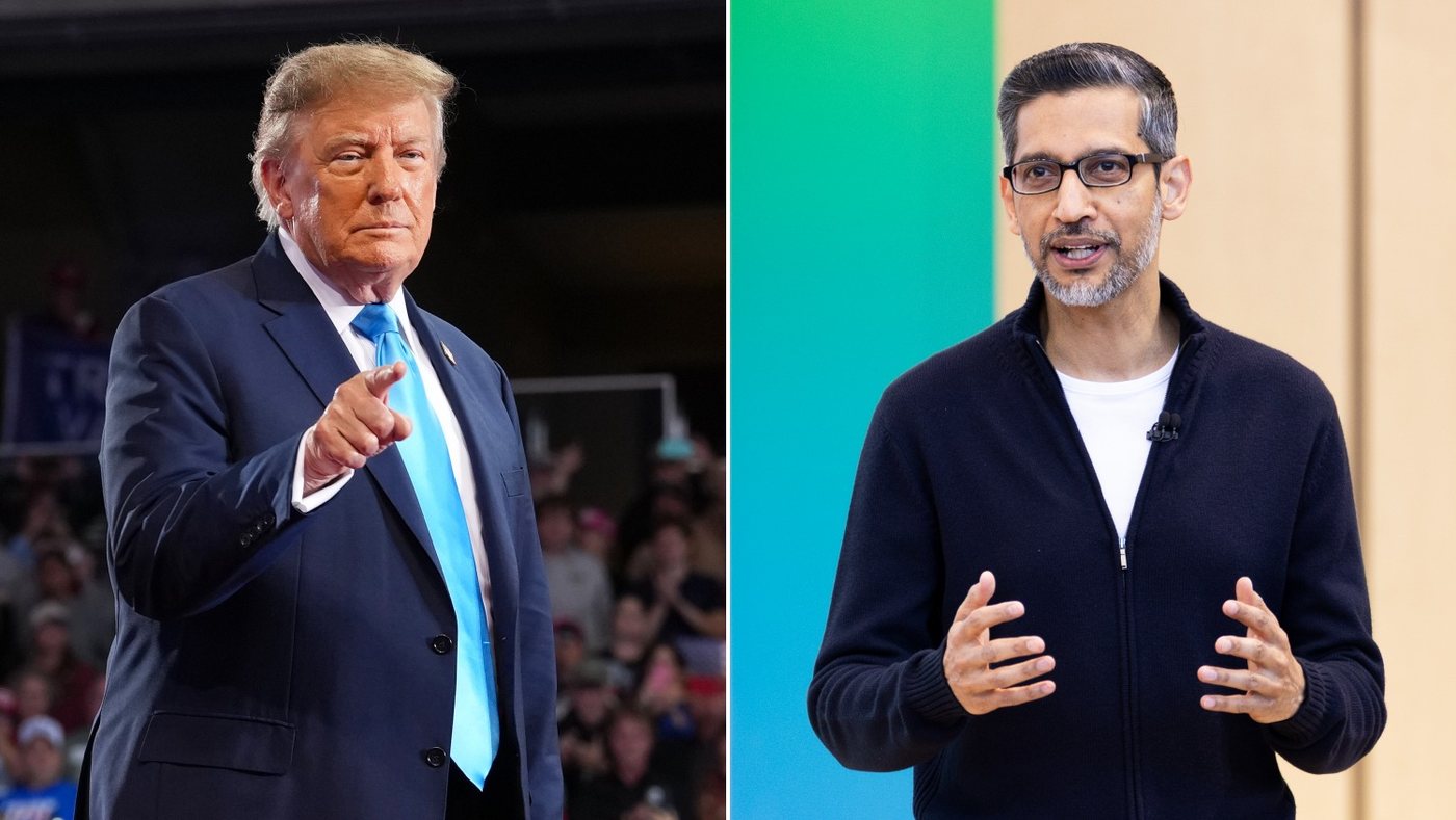 Trump Says He Asked Google CEO to Rename Atlantic Ocean on Maps