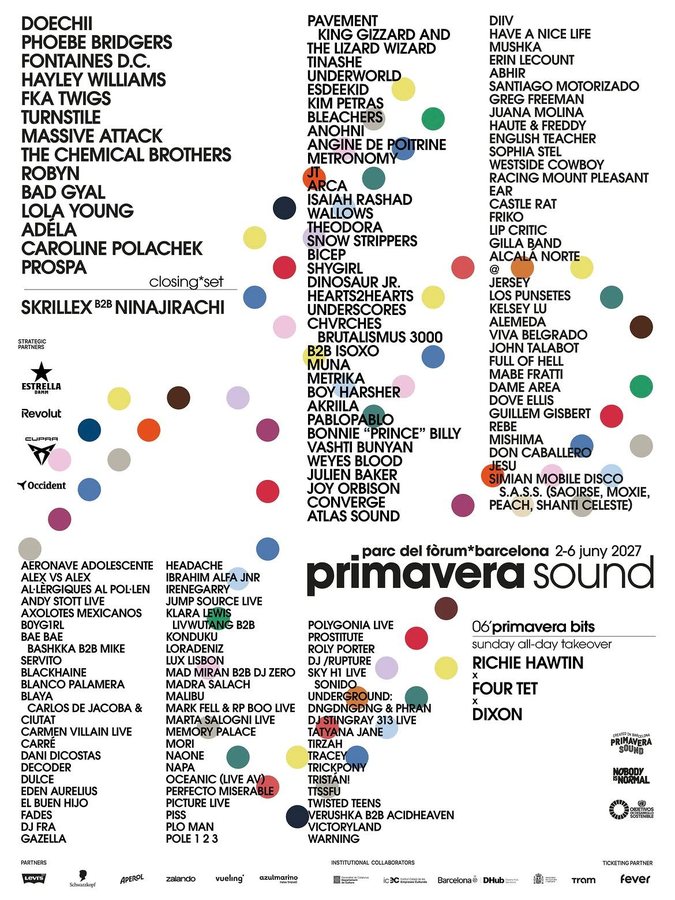 Doechii, Phoebe Bridgers and Fontaines D.C. to Lead Primavera Sound's 25th Anniversary Lineup