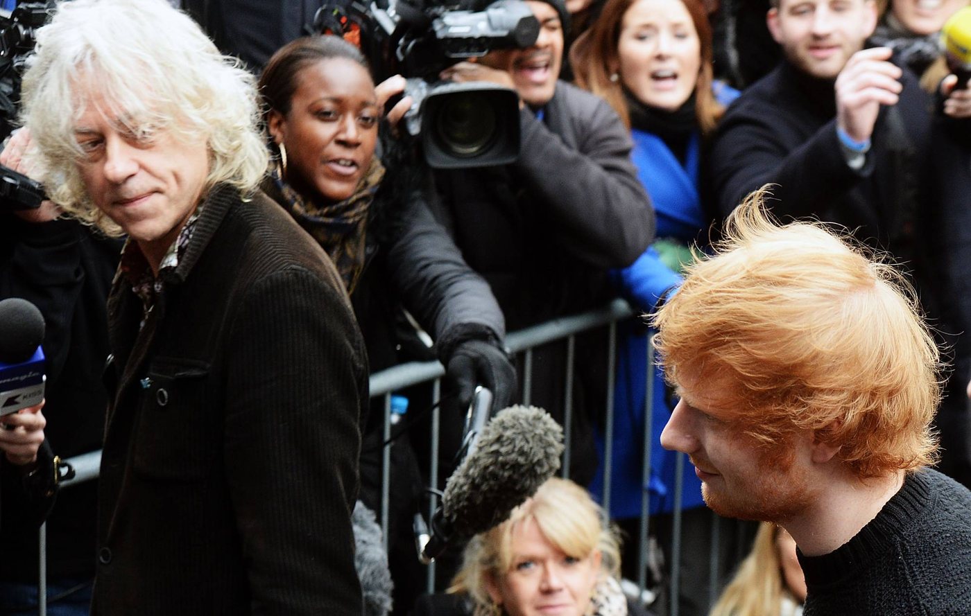 Bob Geldof Defends Ed Sheeran, Praises Macklemore in Tour Controversy